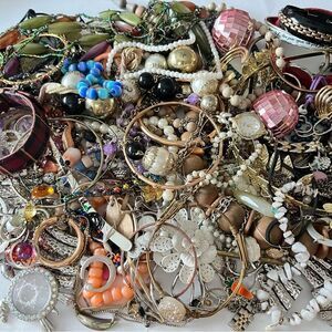 3 lb. Craft Junk Broken Jewelry Lot